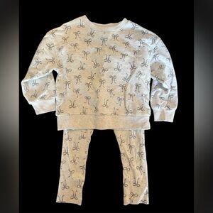 Carter’s Gray Bow Sweatshirt Set